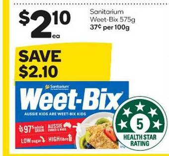 Woolworths Sanitarium weet-bix offer