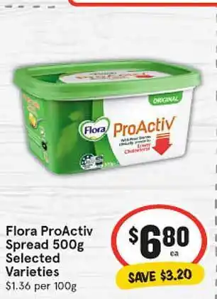 IGA Flora proactiv spread offer