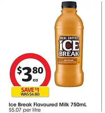 Coles Ice break flavoured milk offer