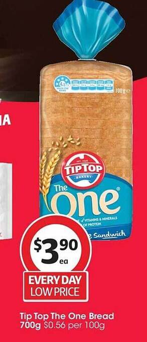 Coles Tip top the one bread offer