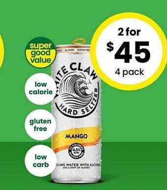 The Bottle O White claw hard seltzer offer