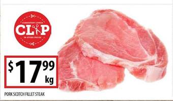 Pork scotch fillet steak