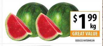 Seedless watermelon