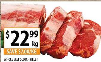 Supabarn Whole beef scotch fillet offer