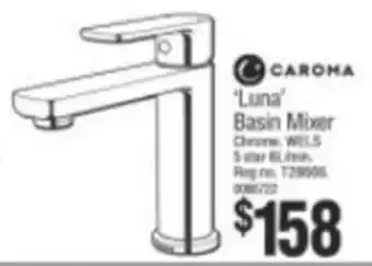 Bunnings Caroma 'Luna' Basin Mixer offer