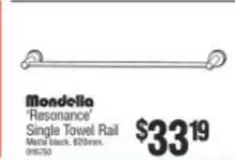 Bunnings Mondella 'Resonance' Single Towel Rail offer
