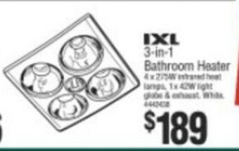 Bunnings IXL 3-in-1 Bathroom Heater offer