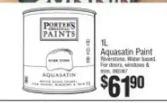 Bunnings 1L Aquasatin Paint offer