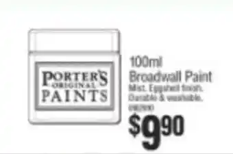 Bunnings 100ml Broadwall Paint offer