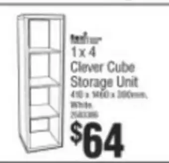 Bunnings 1x4 Clever Cube Storage Unit offer