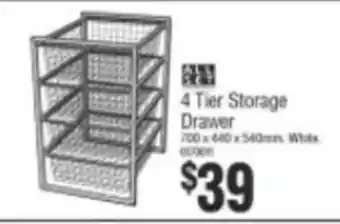 Bunnings 4 Tier Storage Drawer offer