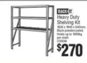 Bunnings Rach it Heavy Duty Shelving Kit offer