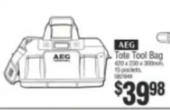 Bunnings AEG Tote Tool Bag offer
