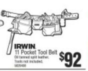 Bunnings Irwin 11 Pocket Tool Belt offer