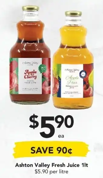 Drakes Ashton Valley Fresh Juice 1lt offer