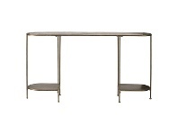 LivingStyles Emery Iron Oblong Console Table, 145cm offer
