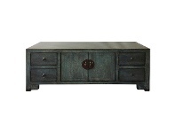 LivingStyles Sterline Antique Oriental Elm Timber Coffee Table, 136cm offer