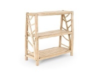 LivingStyles Thiago Teak Timber Indoor / Outdoor Display Shelf, Small offer
