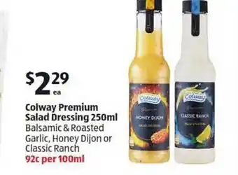 ALDI Colway premium salad dressing offer