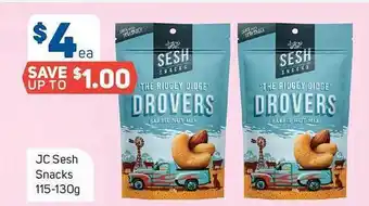 Foodland Jc sesh snacks 115-130g offer