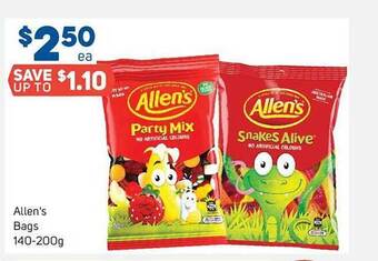 Foodland Allen's bags 140-200g offer