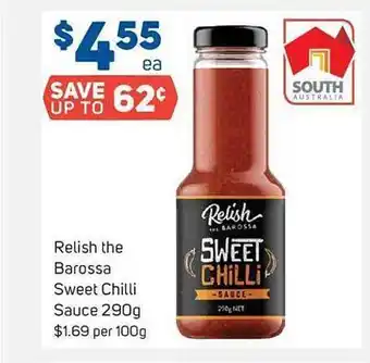 Foodland Relish the barossa sweet chilli sauce 290g offer
