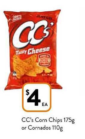 Foodworks Cc's corn chips or cornados offer