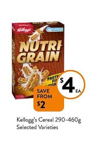 Foodworks Kellogg's cereal offer