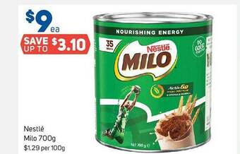 Foodland Nestlé milo 700g offer