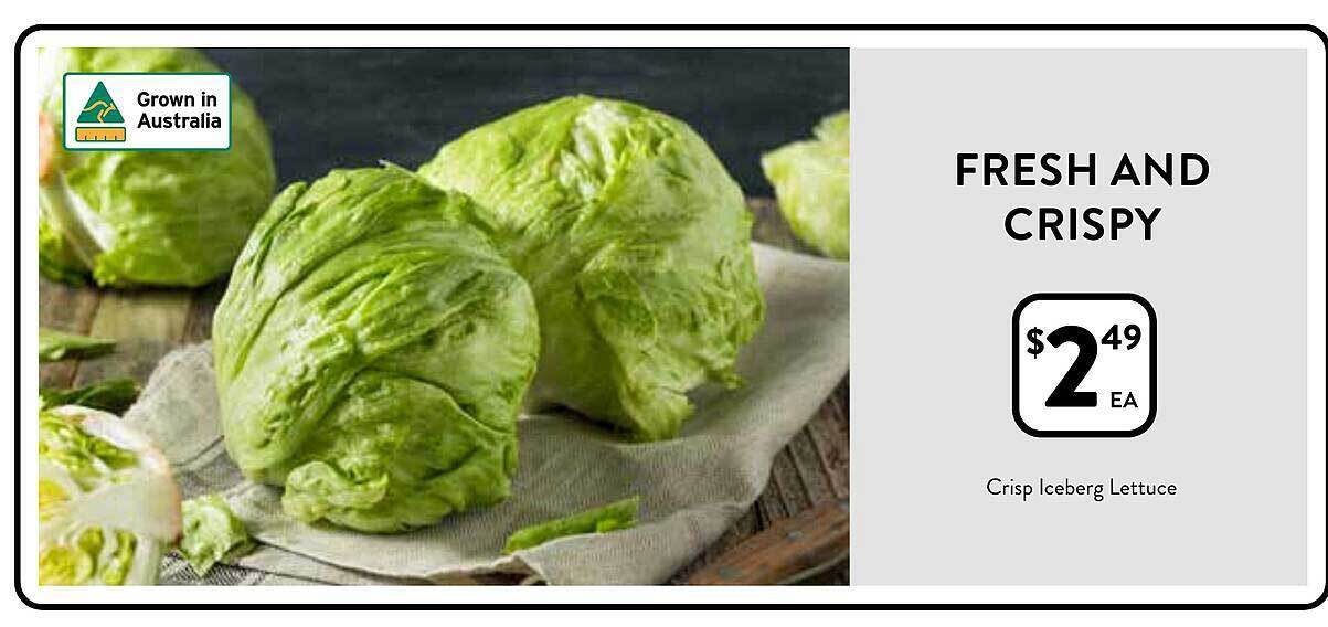 Crisp iceberg lettuce offer at Foodworks