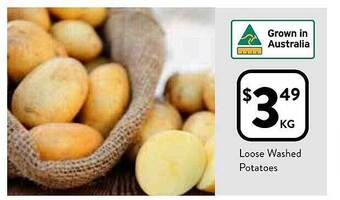 Foodworks Loose washed potatoes offer