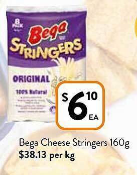 Foodworks Bega cheese stringers offer