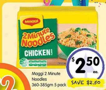 Spar Maggi 2 minute noodles offer