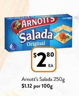 Foodworks Arnott's salada offer