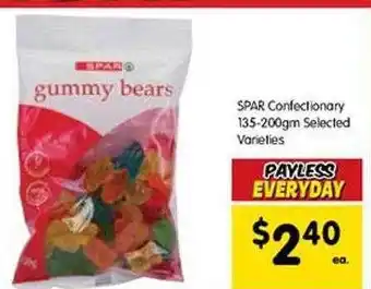 Spar confectionery