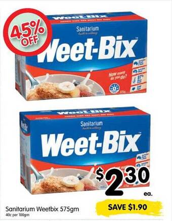 Spar Sanitarium weetbix offer