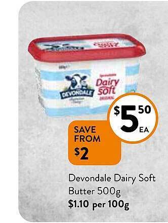 Foodworks Devondale dairy soft butter offer