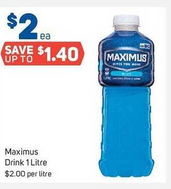 Maximus drink 1 litre