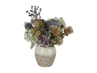 LivingStyles Cotswold Artificial Hydrangea Arrangement in Ceramic Vase offer