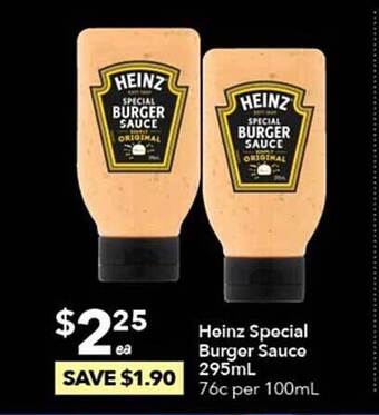 Ritchies Heinz special burger sauce offer