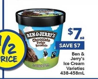 Ritchies Ben & jerry's ice cream offer