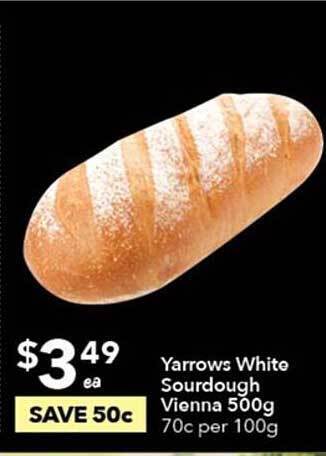 Yarrows white sourdough vienna