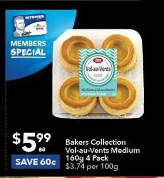 Ritchies Bakers collection vol-au-vents medium offer
