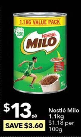 Ritchies Nestle milo offer