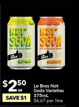 Ritchies Lo bros not soda offer