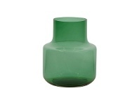 LivingStyles Nina Glass Bottle Vase, Small, Green offer