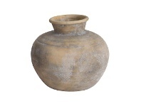 LivingStyles Zanka Cement Vase, Sand offer