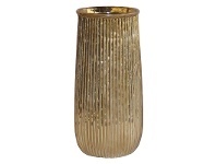 LivingStyles Abba Stoneware Vase, Gold offer
