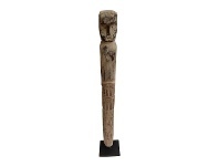 LivingStyles Keeil Carved Wooden Figure Sculpture on Stand offer