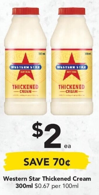 Western Star Thickened Cream 300ml